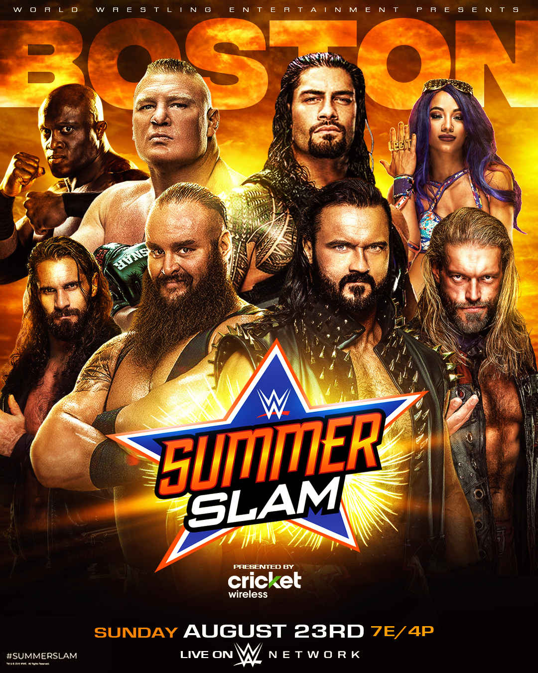 WWE Summerslam (23rd August 2020) English PPV 500MB HDRip 480p Download..